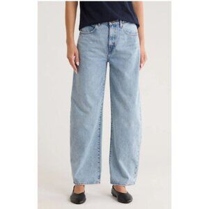 Frame Denim Women's Long Barrel Jean High Waist Blue Size 30 NWT $268 Retail
